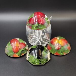 Acrylic Jam Jar w Lucite Berry Lids